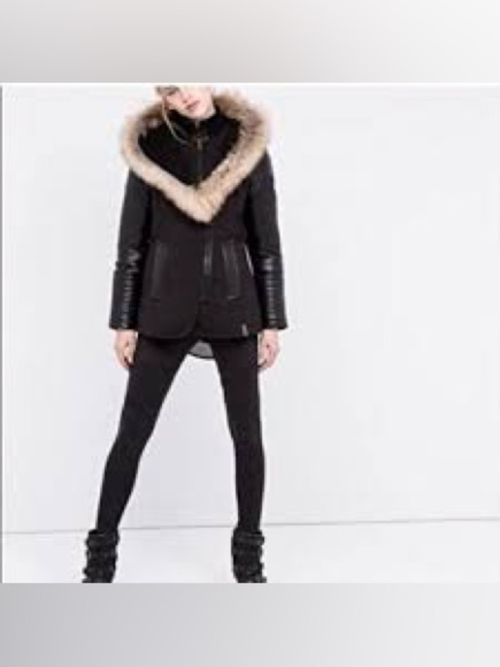 RUDSAK, the wool leather fur down feathers winter coat!